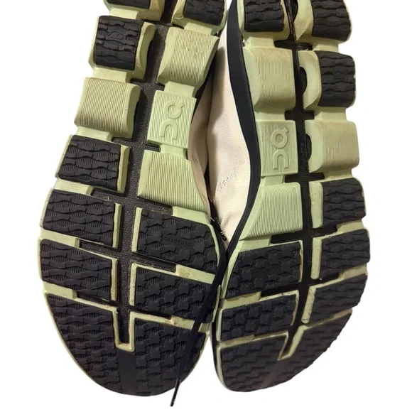 ON Men CLOUDFLASH 2 Sneakers, White/Black/Green - Picture 10 of 13